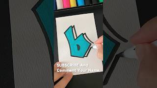 How To Draw Graffiti Letters ”b” ｜EASY shorts