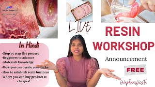 Resin workshop series for beginners | step by step resin class course workshop in hindi #resin