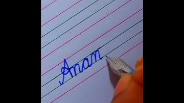 "Ananya" Beautiful name in Cursive #cursivewriting #calligraphy #shorts