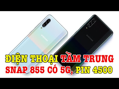 Điện thoại tầm trung Snapdragon 855 Pin 4500mAh, có 5G - Galaxy A90