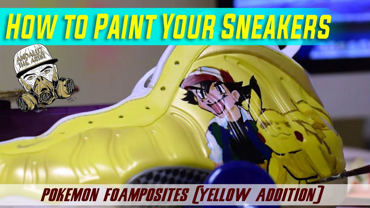 Custom Painted Foamposites Sneakers 