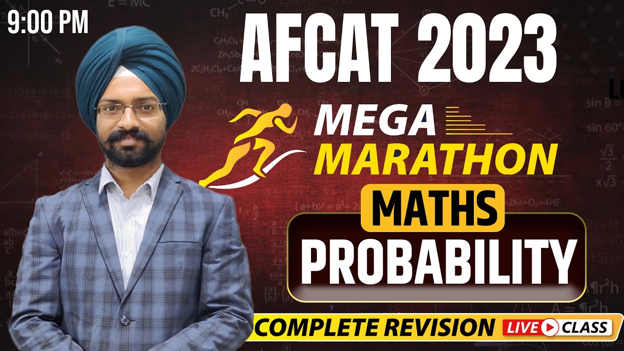 Probability for AFCAT one shot Marathon class By Sandeep Brar Sir | Based on new AFCAT pattern