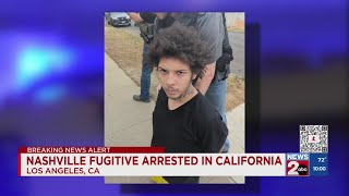 Nashville, TN fugitive arrested in CA