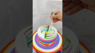 Birthday multi colour cake design #ytshorts #shorts #trending #viral #youtubeshorts