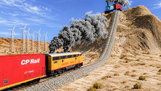 Trains vs Hill Climb #7 and Cars vs Rails - BeamNG.Drive screenshot 5