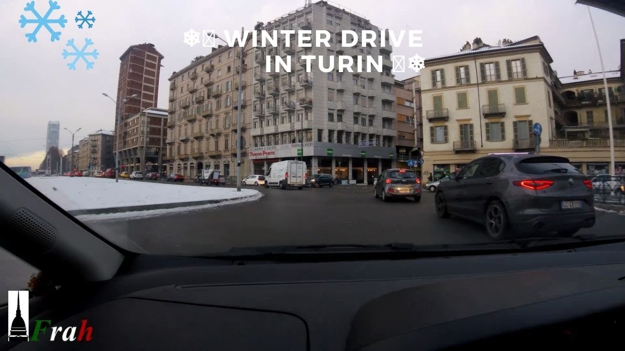 [#POV] Winter drive in the city center of Turin!