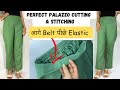 Perfect belt palazzo cutting and stitchinghalf belt plazo