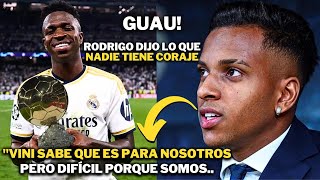 🚨GUAU! NADIE TUVO EL CORAJE DE DECIR ESO, ¿RODRIGO LO DIJO TODO SOBRE EL BALÓN DE ORO DE VINI JR?