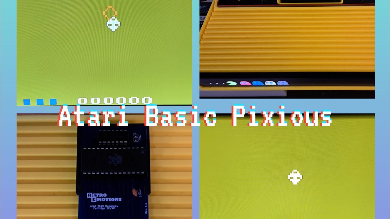 Atari 2600+ Batari Basic: My Pixious game Cartridge , part 2 - YouTube