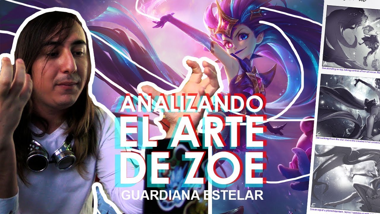 halo y ness lol youtube REVISEMOS LA SPLASH ART DE ZOE STAR GUARDIAN | Análisis gráfico y artístico con Halo
