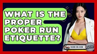 What Is The Proper Poker Run Etiquette? - Ride or Die Motorcycles