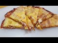 Simple Tortilla Pizza in 1 Minute (1分钟玉米饼比萨)