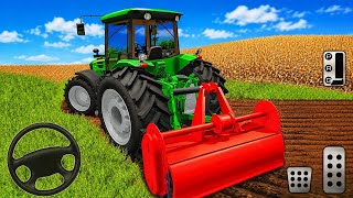 Tractor Farming Driver: Village Simulator 2019 - Forage Plow Farm Harvester - Android Gameplay screenshot 1