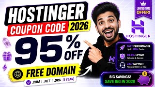 Hostinger Coupon Code 2026 | Hostinger Promo Codes 2026 | Hostinger Discount 2026 | Get upto 95% off
