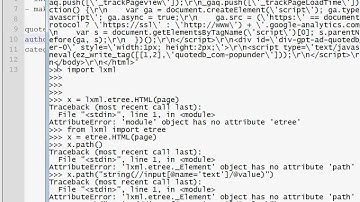 Winfortune 04 - Python and LXML, examples of XPath queries with Python