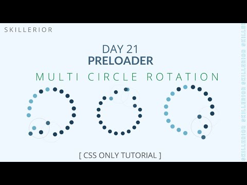 Awesome Loading Animation [ Multi circle Rotation ] HTML CSS only || Web Development || Skillerior
