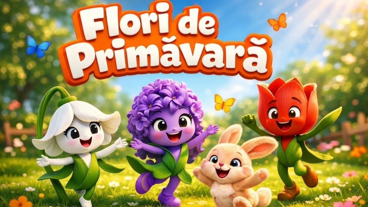 🌷 Flori de Primăvară 🌼 | 🎵 Cântecul Florilor 🦋 | Cântece de grădiniță pentru copii ⭐❤️ TraLaPici