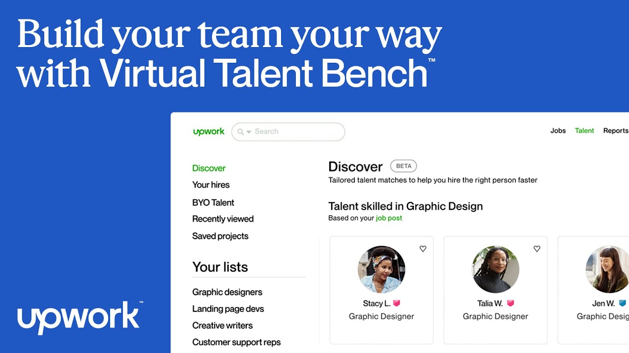 Introducing Virtual Talent Bench from Upwork YouTube
