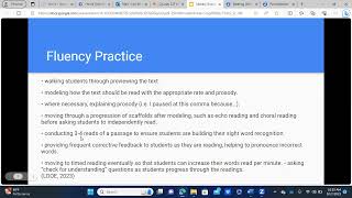 Module 5 Fluency & Reading Comprehension