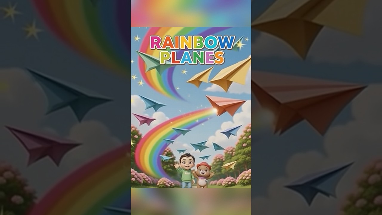 Rainbow Paper Airplanes