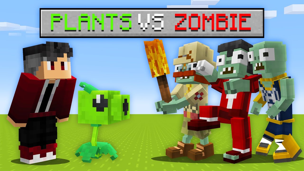 I transformed Minecraft into Plants vs. Zombies. - YouTube