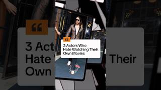 Wow, 3 Actors Who Hate Watching Their Own Movies #celebrity #viral #adamdriver #jaredleto