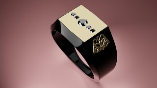 Blender 32  How To Model Gold Signet Ring  tutorial