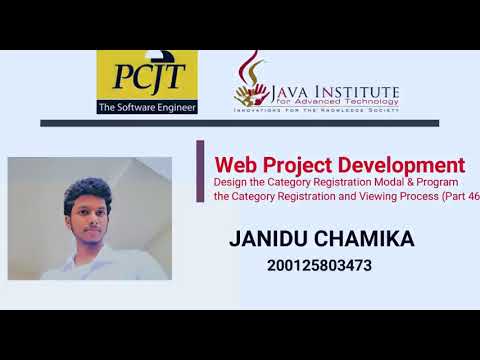 Web Project Task 46 | 1st Year | Semester 01 | Java Institute |