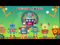 Smiling robot cartoons about cars for children car repair shop car garage