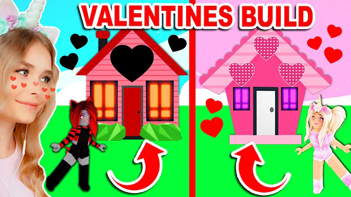 VALENTINES Build Challenge MOODY Vs SANNA In Adopt...