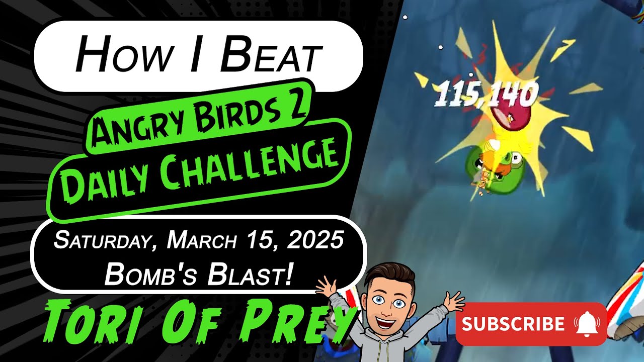 How I Beat Angry Birds 2 Daily Challenge! Bomb's Blast! 4-5-6 ...