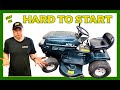 Hard To Start Lawn Tractor - Easy Fix!