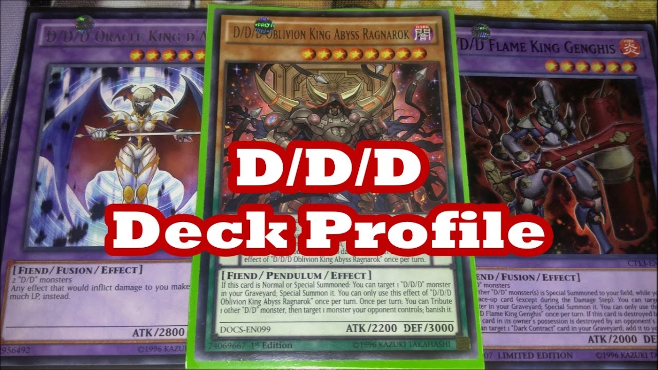 Yugioh D/D/D Deck Profile Pre-Structure Deck - YouTube