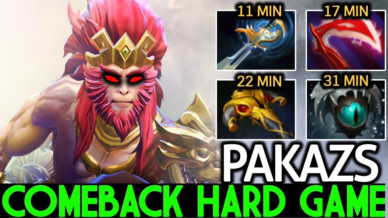 PAKAZS [Monkey King] Top 1 Carry Comeback Hard Game Dota 2 Win Big Sports