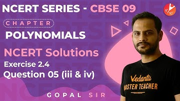 Polynomials L14 | NCERT Solutions Ex 2.5 Q1 | CBSE Class 9 Maths Chapter 2 | Vedantu Class 9 and 10