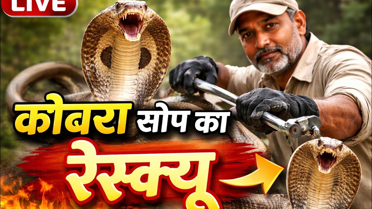 Khatarnaak kobra shap ko rescue karte hue