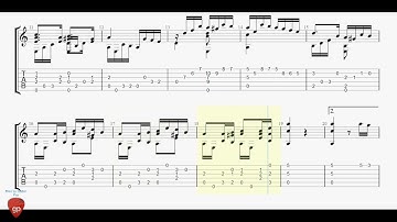 Napoleon Coste - Agitato Op.38 no.7 - Guitar Pro Tab