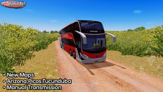 New Map Update! World Bus Driving Simulator  Manual Transmission Gameplay screenshot 5