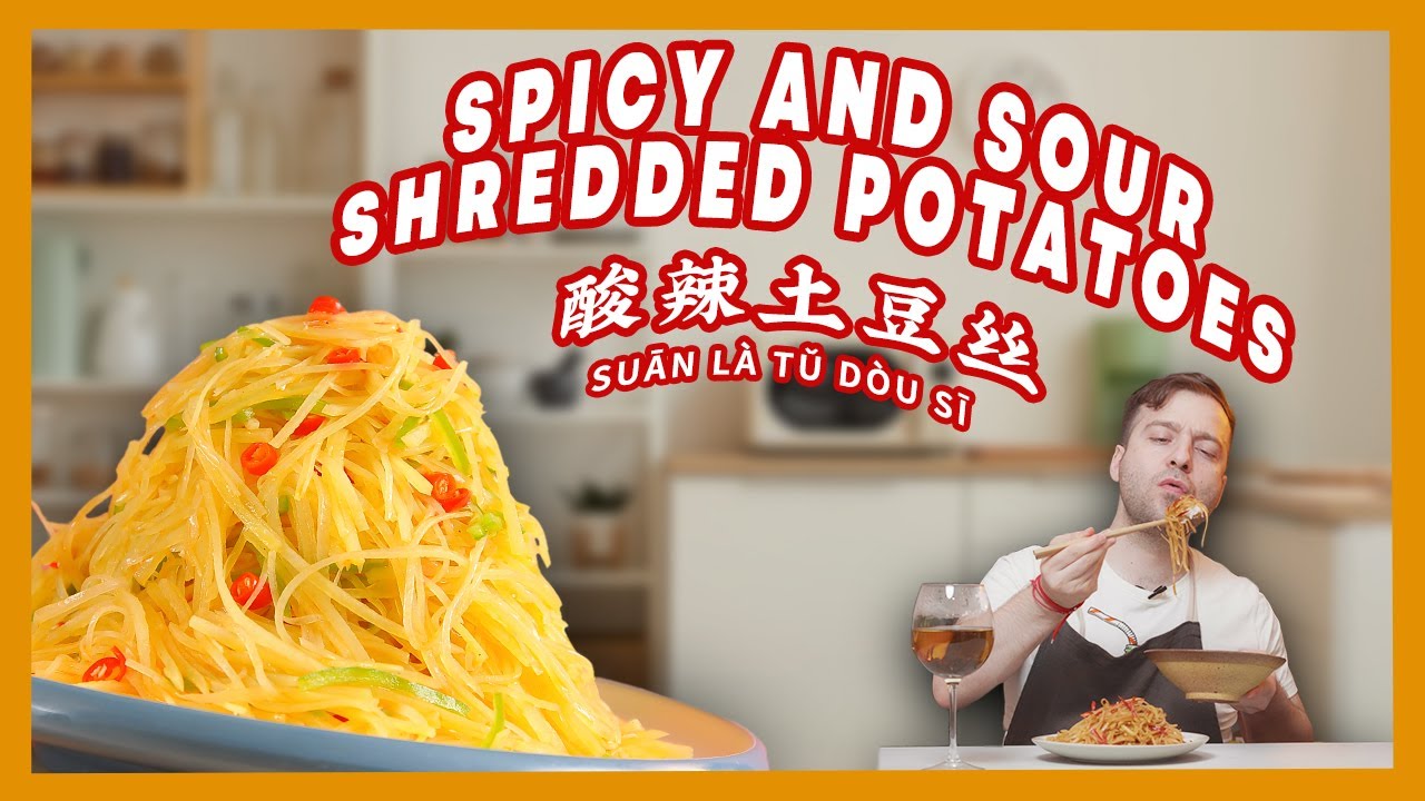 Spicy and Sour Shredded Potato - China Sichuan Food