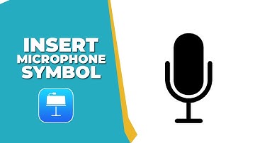 How to insert microphone symbol in Apple Keynote
