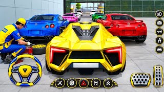 3D Driving Class – Crazy Yellow Supercar Repair & Luxury Car Garage! 🚗🔥 | Burzonic Gaming screenshot 3