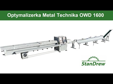 Optymalizerka Metal Technika OWD 1600 - StanDrew maszyny stolarskie [Work of the Metal Technika]