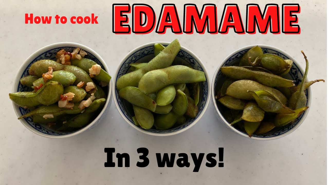 HOW TO COOK ★EDAMAME IN 3 WAYS★ Boiled/ Baked /Chili garlic（EP234） | Kitchen Princess Bamboo