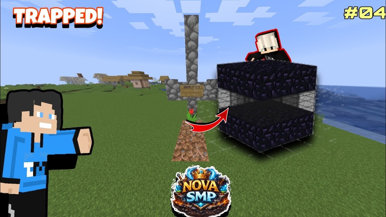 "I Trapped My Friend in an OBSIDIAN PRISON in Nova SMP 😈" - YouTube