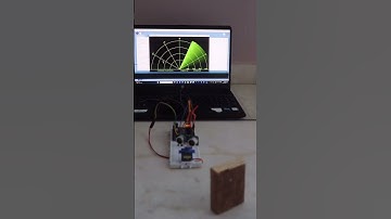 DIY Radar System 📡| Ultrasonic sensor |Arduino #shorts