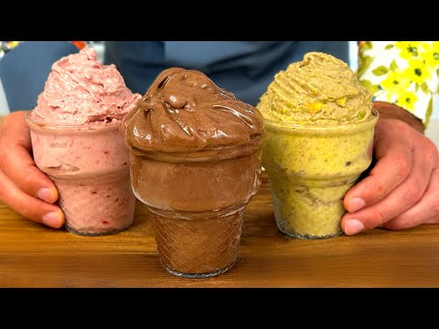 Ice cream in 5 minutes and WITHOUT sugar! Without milk. Vegan ice cream recipe