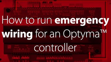 How to run emergency wiring on an Optyma™ Plus or Plus INVERTER condensing unit