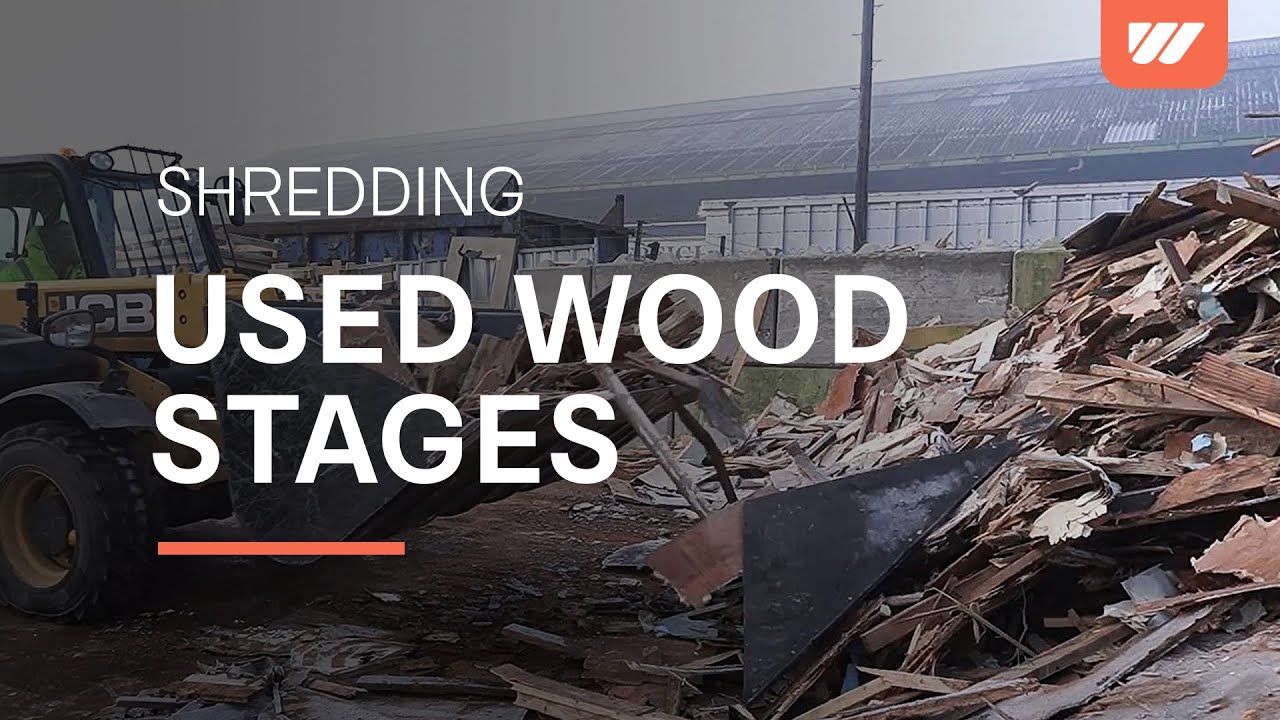 WEIMA Shredder WL 20 shreds used wood stages ('The Voice' | The X-Factor | Britain's Got Talent')