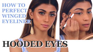 How I finally perfected the winged eyeliner look for my hooded eyes! Learn the Trick! screenshot 3