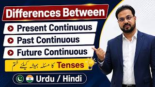 Differences Between Present Continuous, Past Continuous & Future Continuous Tenses | English Grammar